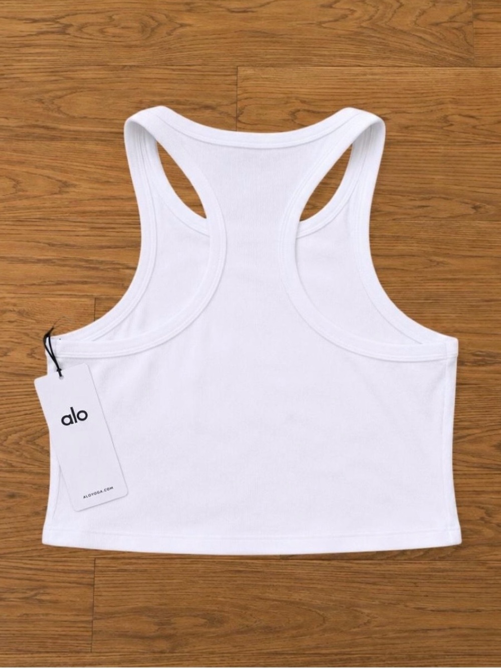 ALO Yoga White Aspire Tank Top Sizes XS,S,M,L - Picture 2 of 2